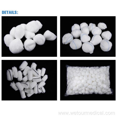 100% Cotton Disposable Medical Absorbent Gauze Ball